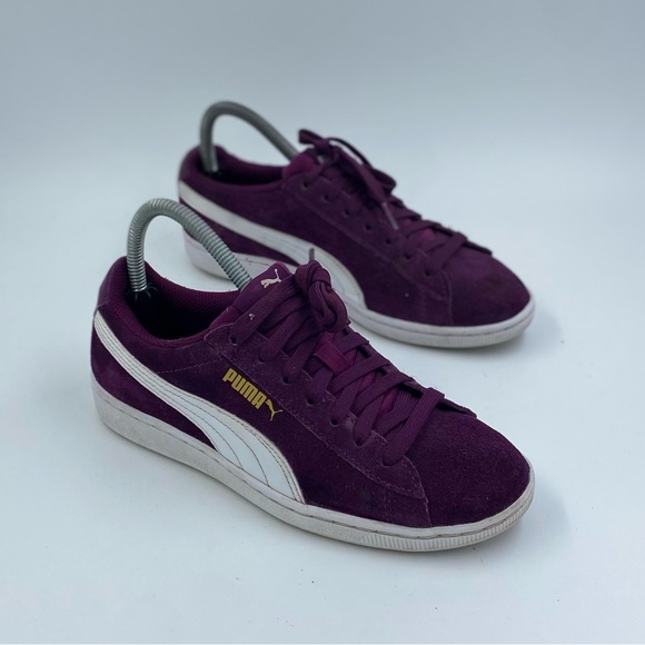 Puma classic purple low top sneaker womens size 7 - Picture 1 of 6